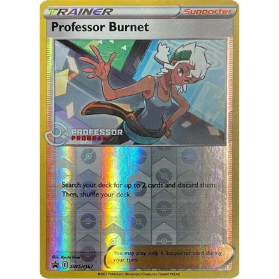 Professor Burnet - SWSH167 (2021)  - Reverse Holofoil Professor Program Promos - Promo