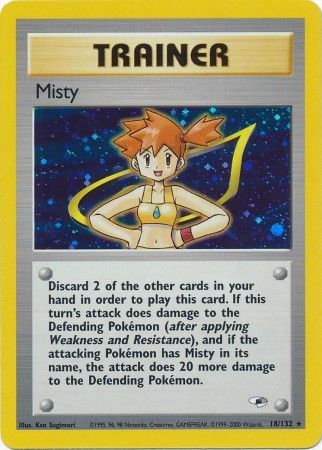 Misty (18) 018  Gym Heroes - Holo Rare