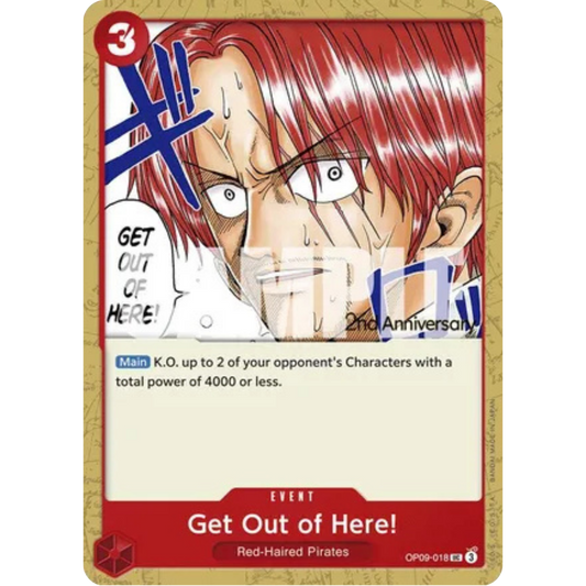 Get Out of Here! (OP09-018) - Emperors in the New World: 2nd Anniversary Tournament Cards