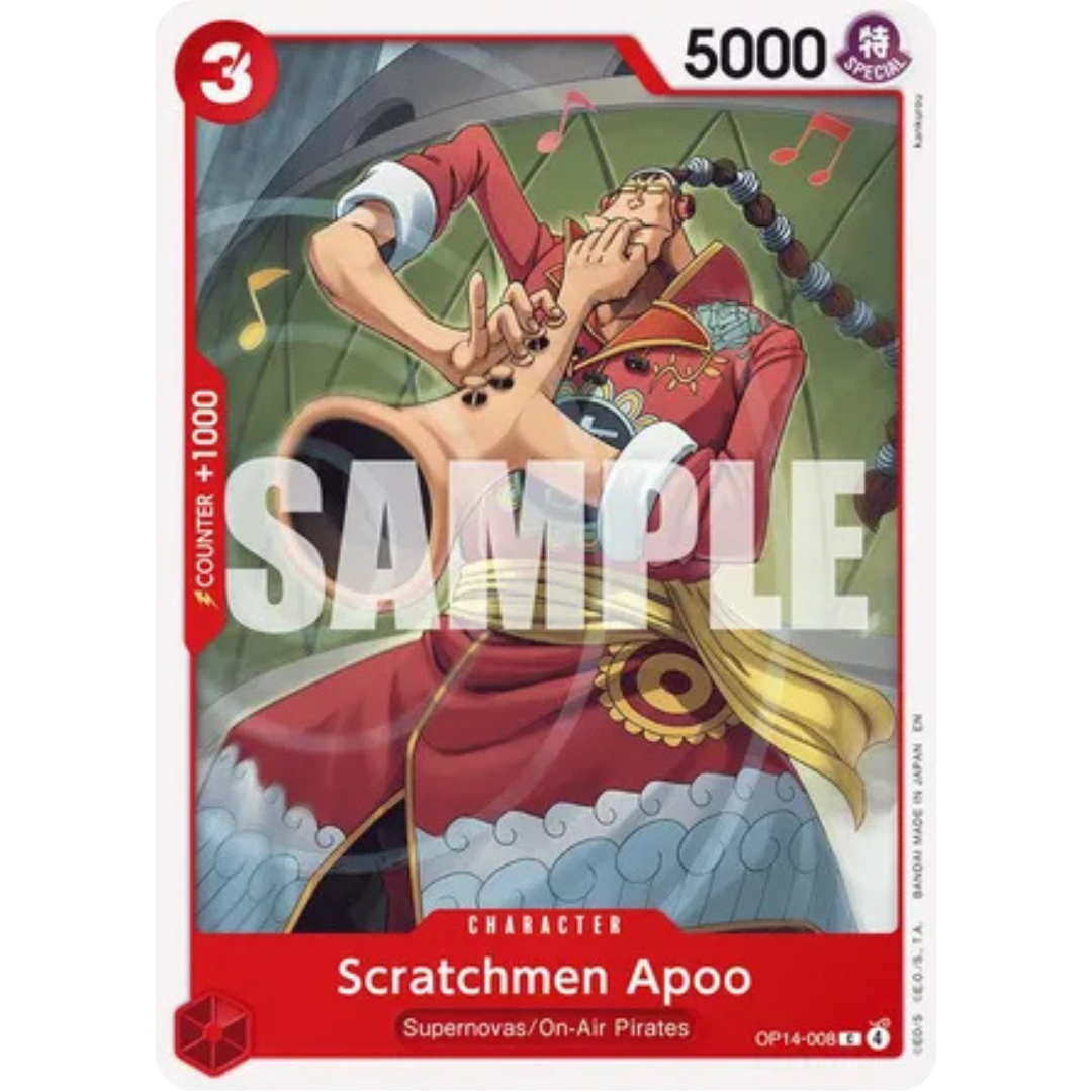 Scratchmen Apoo (OP14-008) - The Azure Sea's Seven