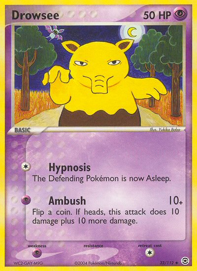 Drowsee  FireRed & LeafGreen - Uncommon