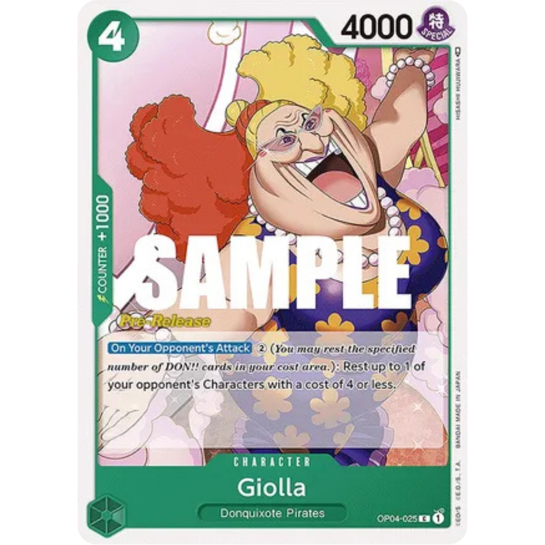 Giolla (OP04-025) - Kingdoms of Intrigue Pre-Release Cards