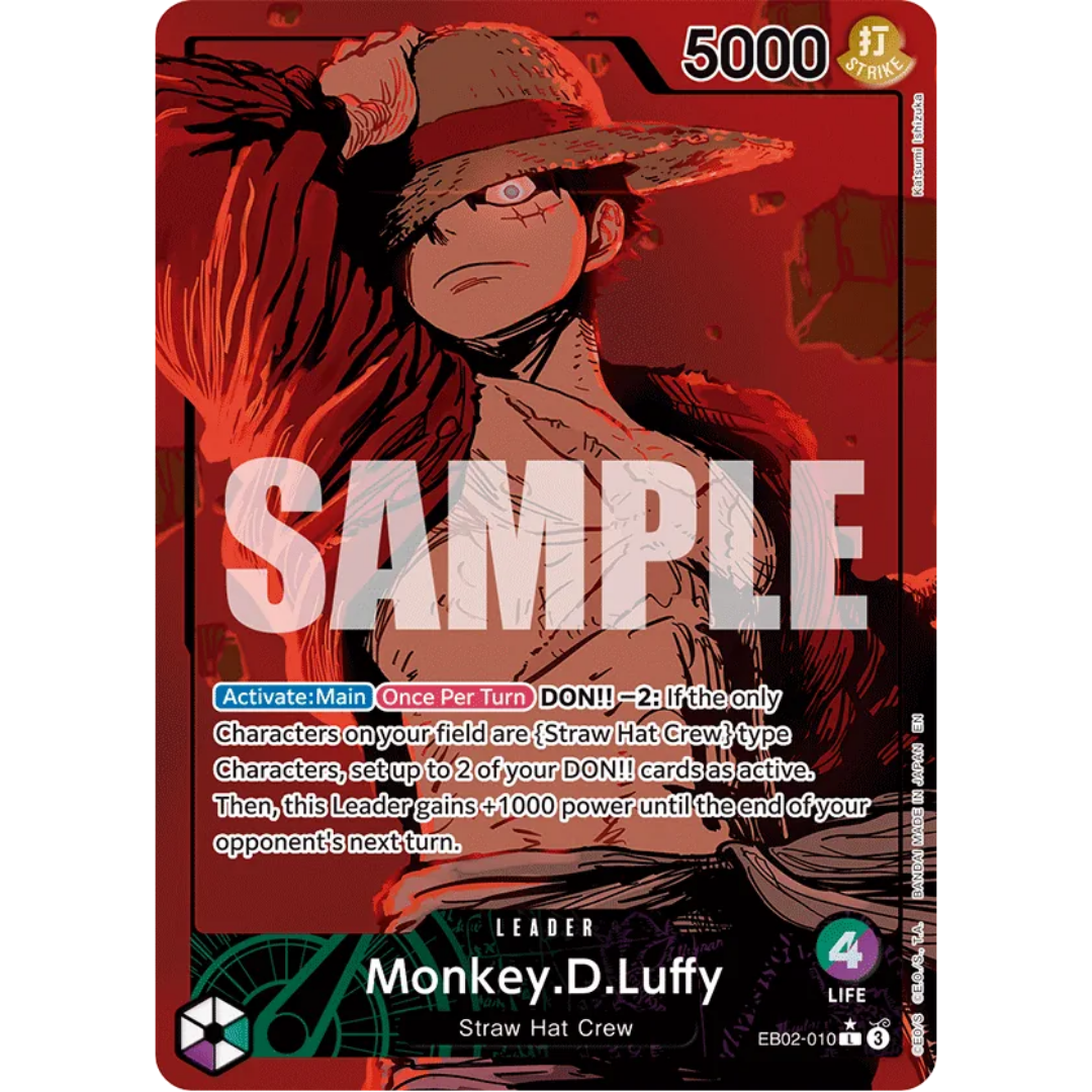 Monkey.D.Luffy (010) (Alternate Art) (EB02-010) - Extra Booster: Anime 25th Collection Foil