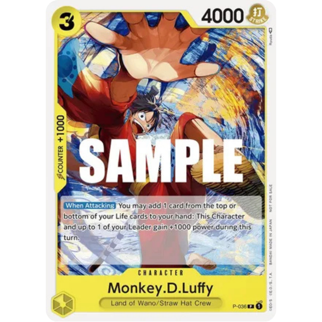 Monkey.D.Luffy (Pre-Release Tournament) (P-036) - One Piece Promotion Cards