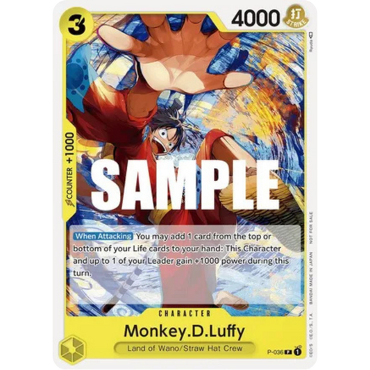 Monkey.D.Luffy (Pre-Release Tournament) (P-036) - One Piece Promotion Cards