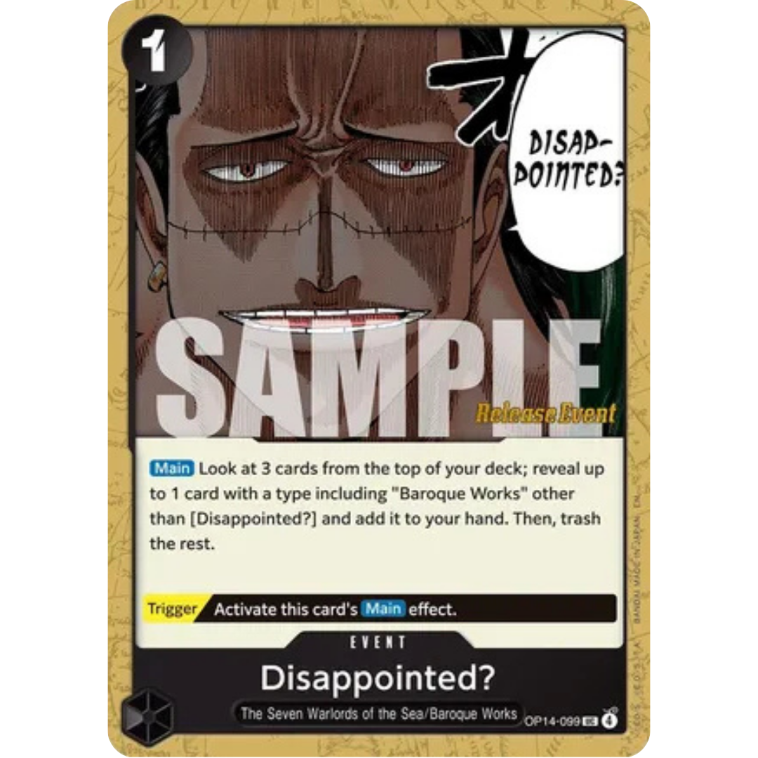 Disappointed? (OP14-099) - The Azure Sea's Seven Release Event Cards