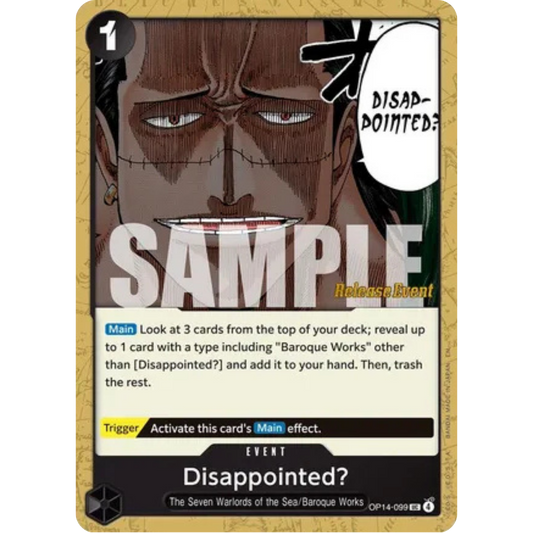 Disappointed? (OP14-099) - The Azure Sea's Seven Release Event Cards