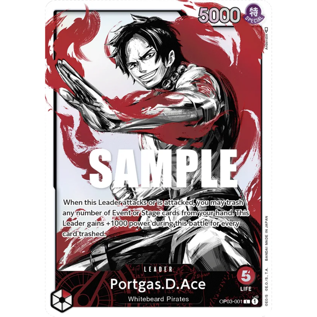 Portgas.D.Ace (Alternate Art) (OP03-001) - Pillars of Strength Foil