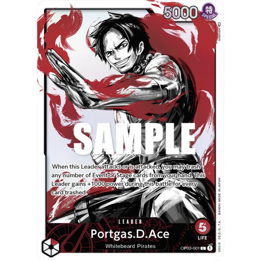 Portgas.D.Ace (Alternate Art) (OP03-001) - Pillars of Strength Foil