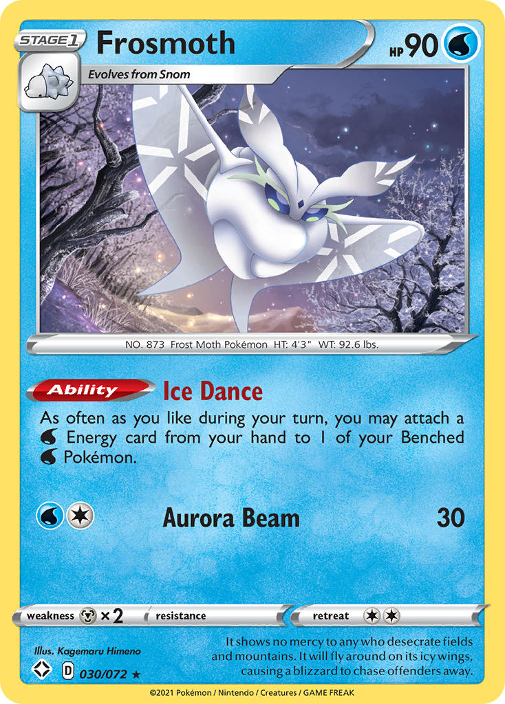 Frosmoth 030  - Holofoil Shining Fates - Holo Rare