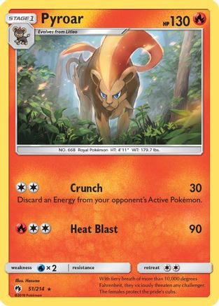Pyroar  SM  Lost Thunder - Rare