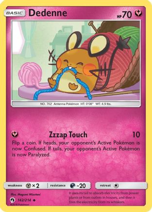 Dedenne (142) 142  SM  Lost Thunder - Uncommon