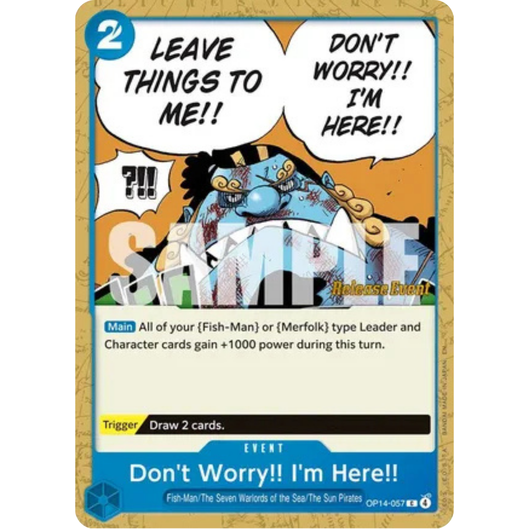 Don't Worry!! I'm Here!! (OP14-057) - The Azure Sea's Seven Release Event Cards