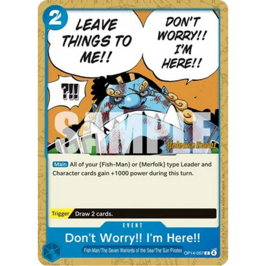 Don't Worry!! I'm Here!! (OP14-057) - The Azure Sea's Seven Release Event Cards