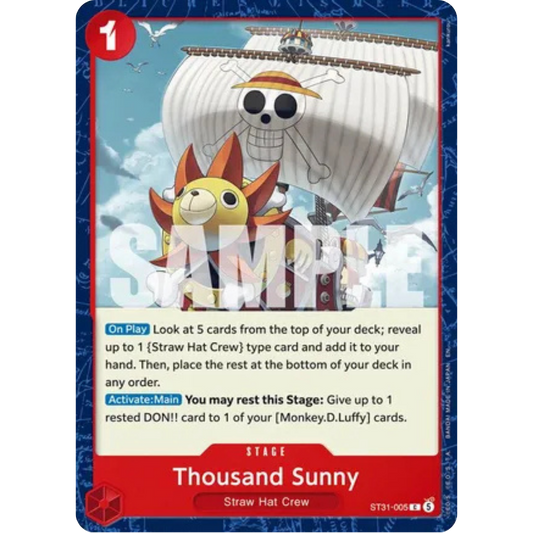 Thousand Sunny (ST31-005) - Starter Deck 31: RED Monkey.D.Luffy