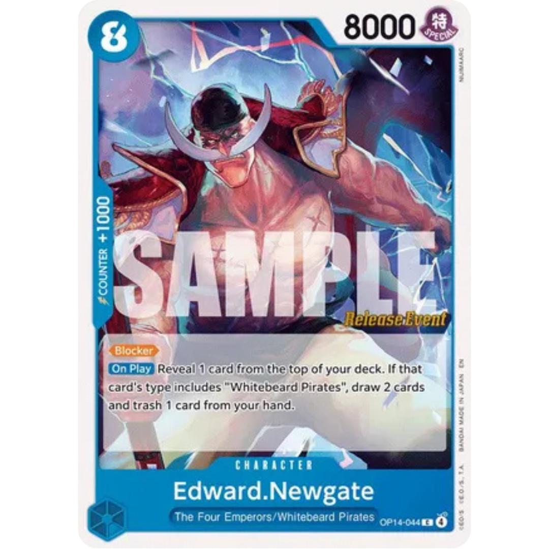 Edward.Newgate (OP14-044) - The Azure Sea's Seven Release Event Cards
