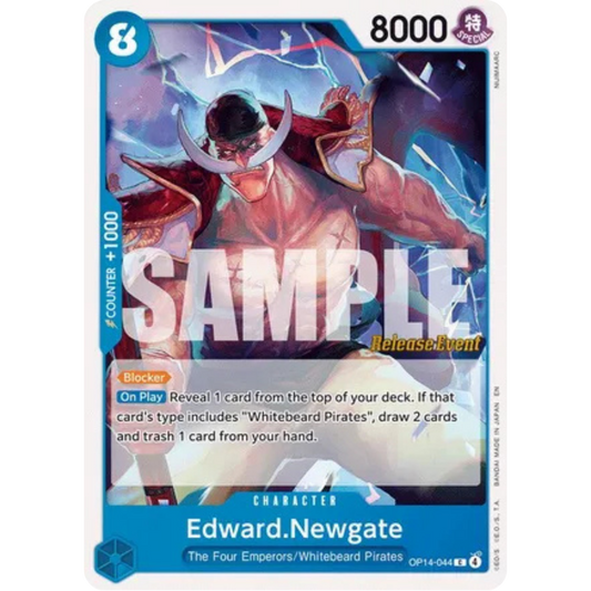 Edward.Newgate (OP14-044) - The Azure Sea's Seven Release Event Cards