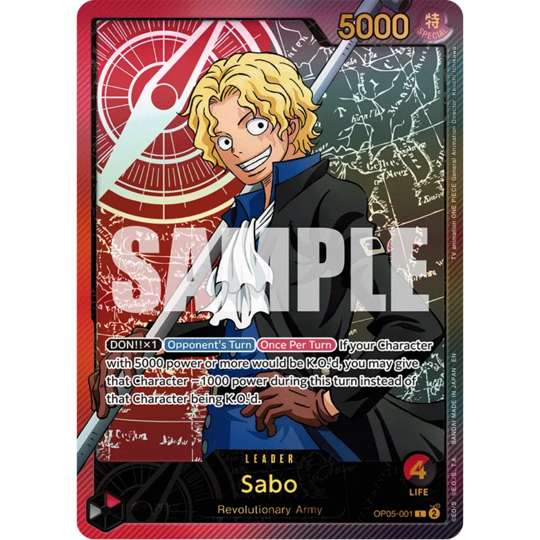 Sabo (SPR) (OP05-001) - Extra Booster: Anime 25th Collection Foil