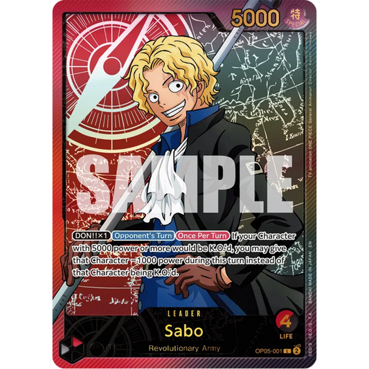 Sabo (SPR) (OP05-001) - Extra Booster: Anime 25th Collection Foil