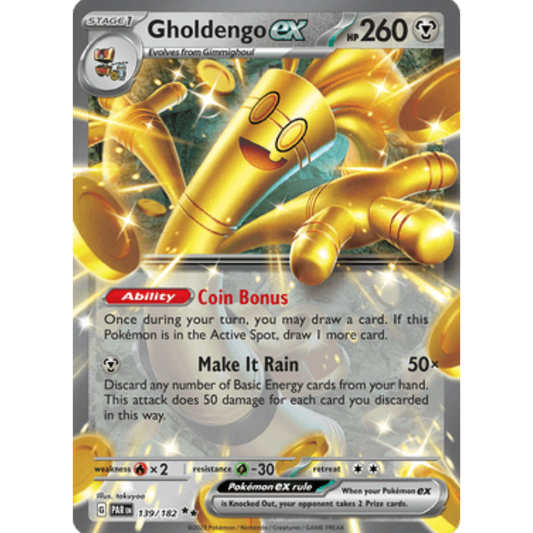 Gholdengo ex 139/182  - Holofoil SV04 Paradox Rift - Double Rare