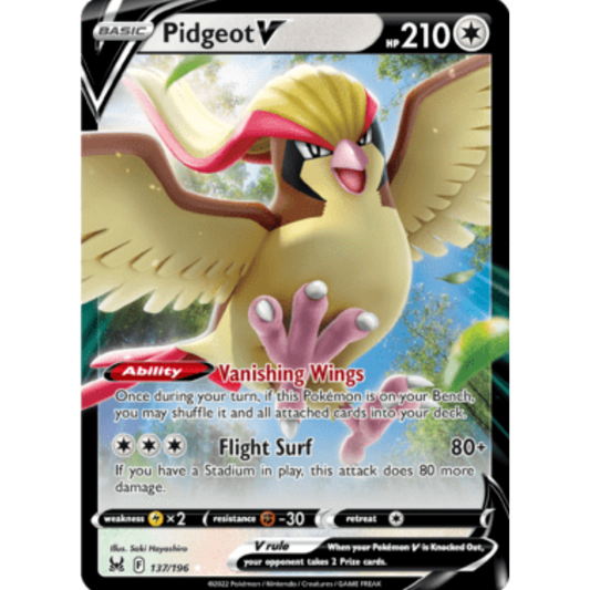 Pidgeot V (137/196) [Sword & Shield: Lost Origin]