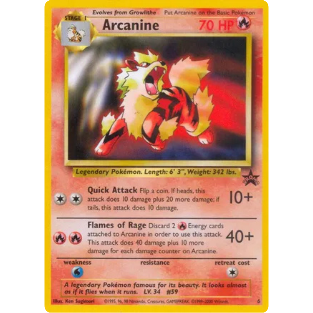 Arcanine 006/53  WoTC Promo - Promo