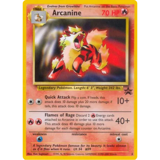 Arcanine 006/53  WoTC Promo - Promo