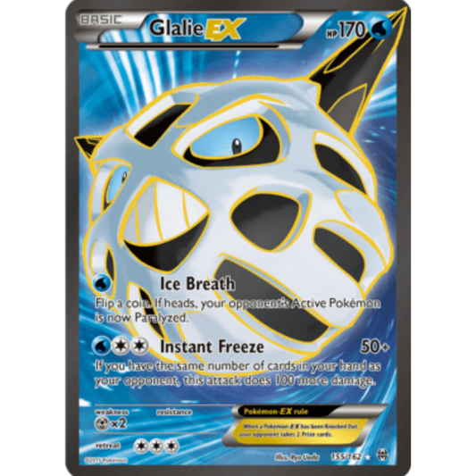 Glalie EX (Full Art) 155/162  - Holofoil XY  BREAKthrough - Ultra Rare