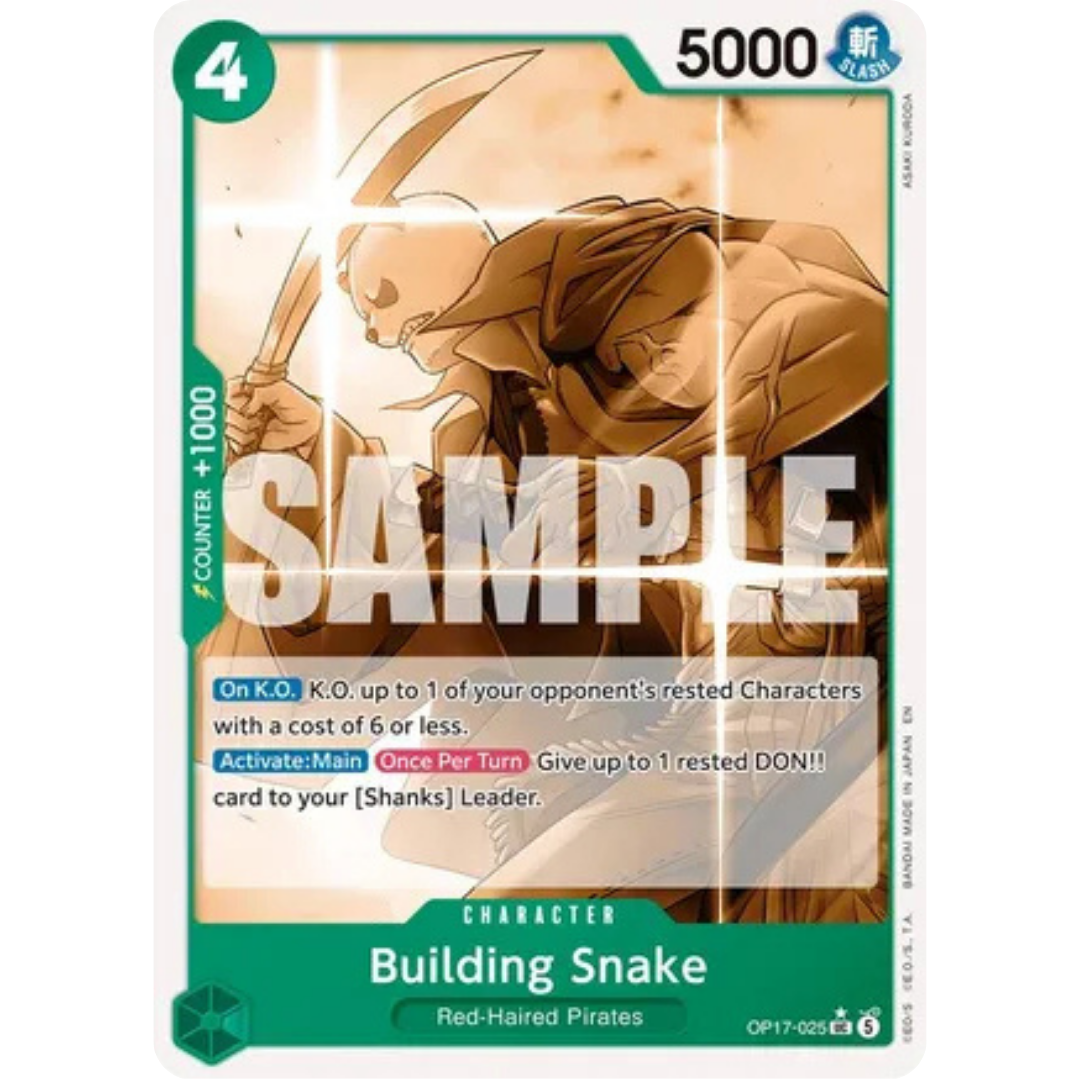 Building Snake (Pandaman Art) (OP17-025) - The World's Strongest Warriors
