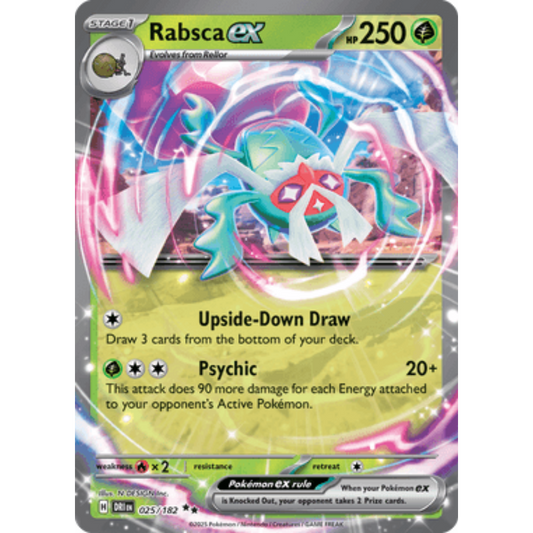 Rabsca ex 025  - Holofoil SV10 Destined Rivals - Double Rare