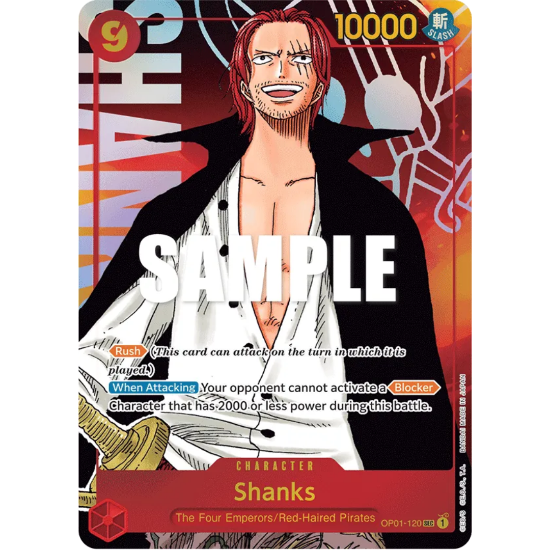 Shanks (Parallel) (OP01-120) - Romance Dawn Foil