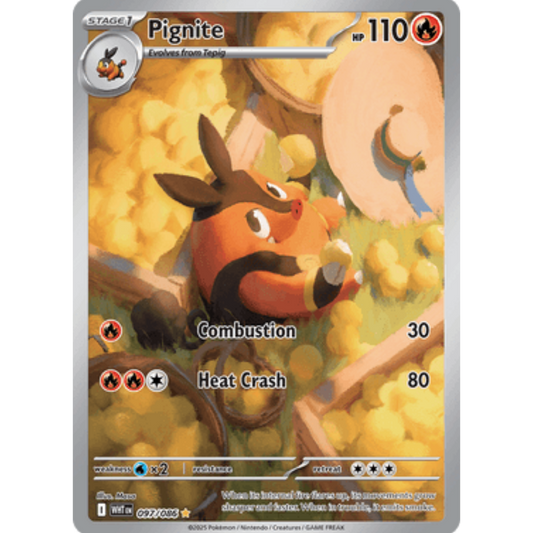 Pignite 097/086  - Holofoil SV White Flare - Illustration Rare