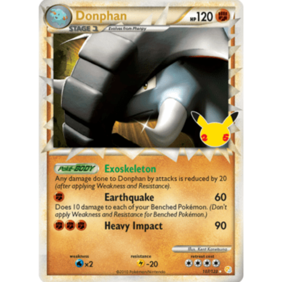 Donphan (Prime) 107/123  - Holofoil Celebrations Classic Collection - Classic Collection