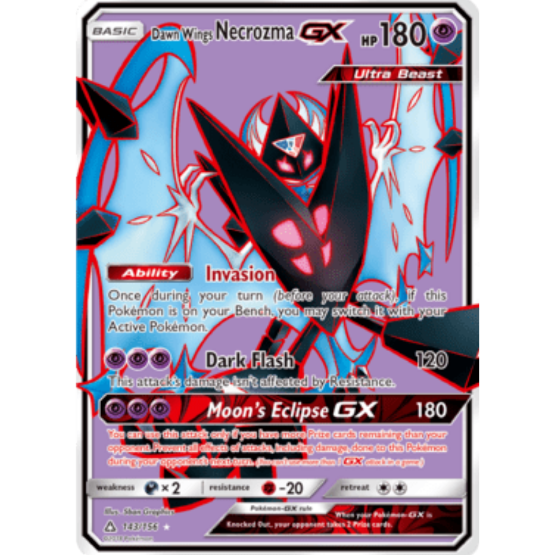 Dawn Wings Necrozma GX (Full Art)  - Holofoil SM  Ultra Prism - Ultra Rare