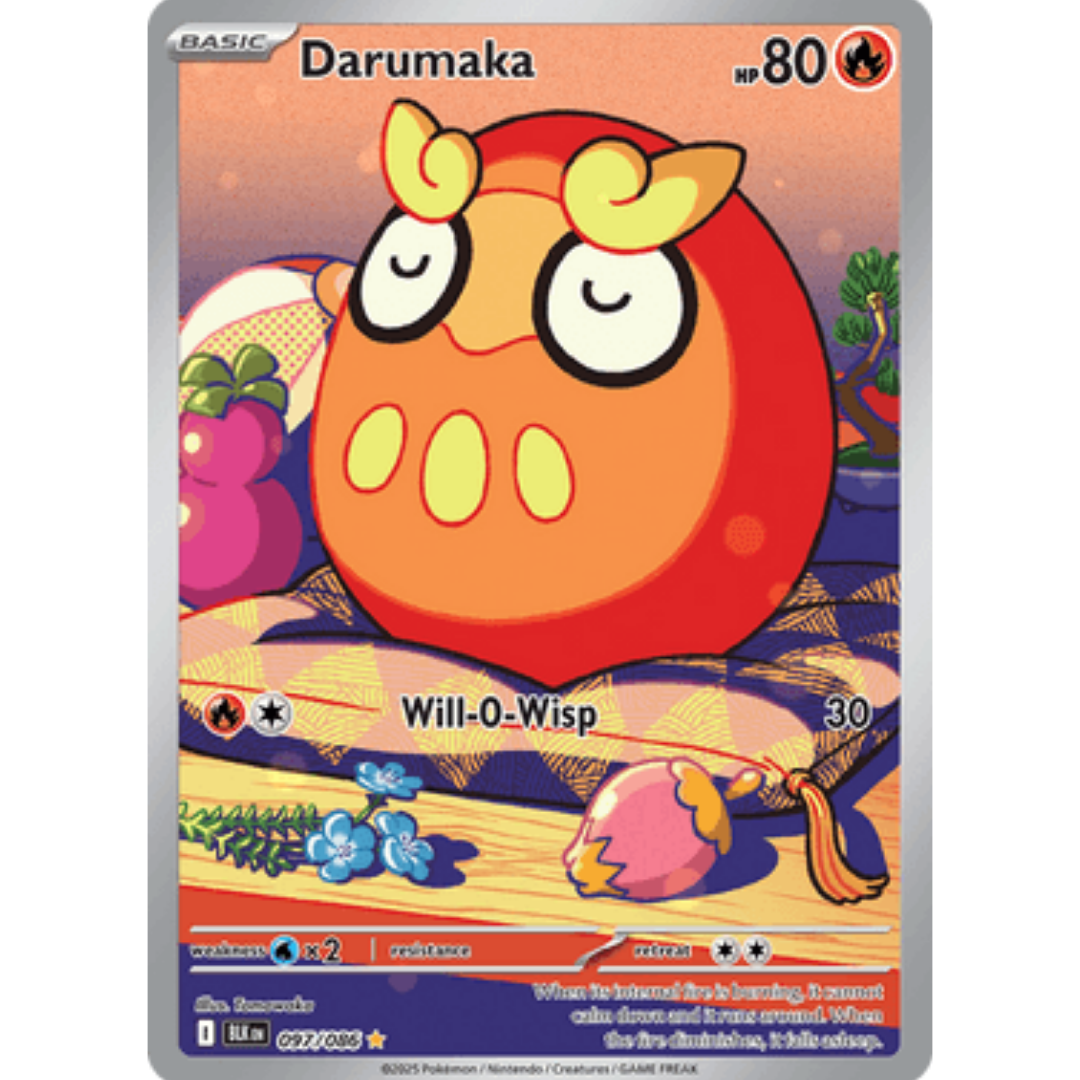 Darumaka 097/086  - Holofoil SV Black Bolt - Illustration Rare