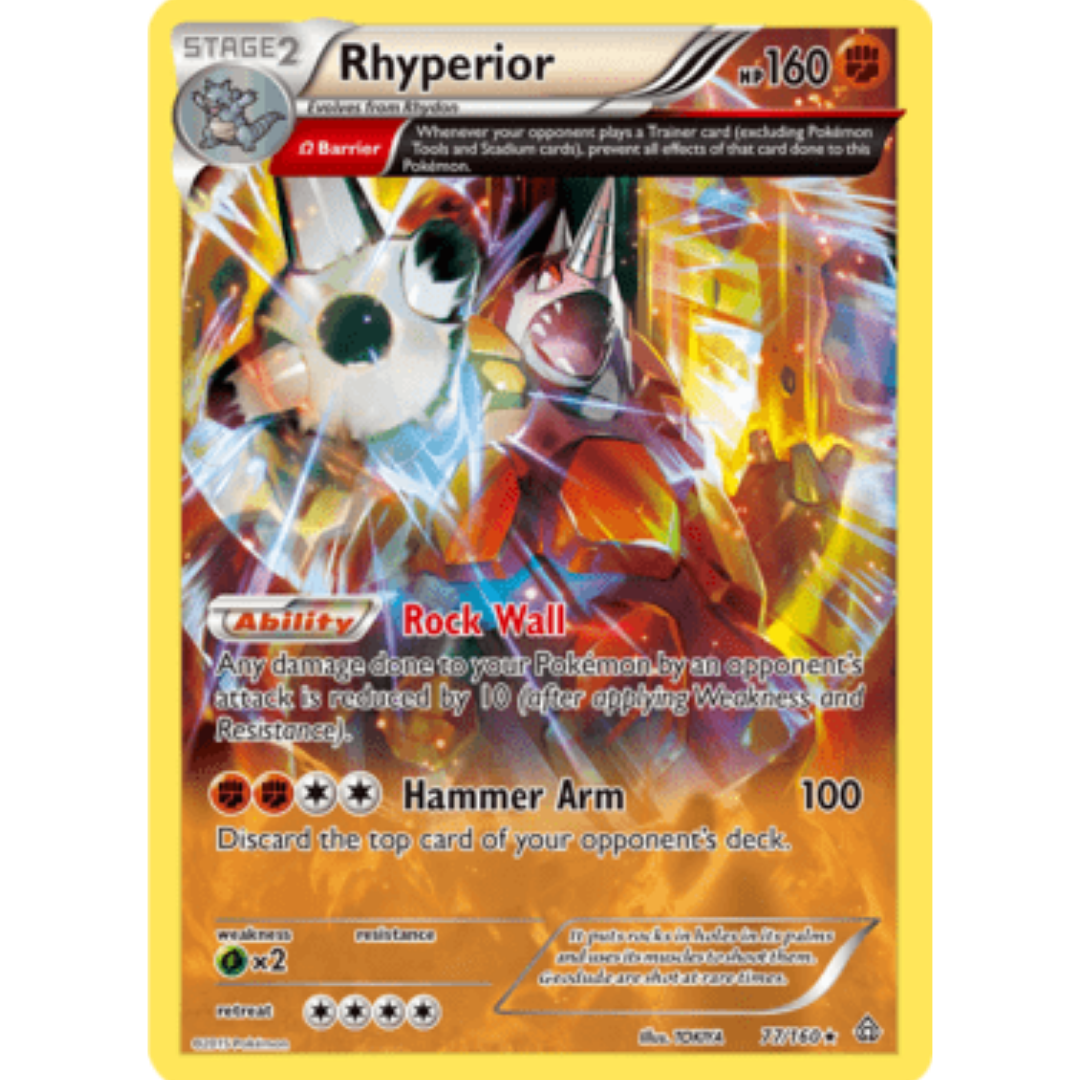 Rhyperior (Omega) 077  - Holofoil XY  Primal Clash - Holo Rare