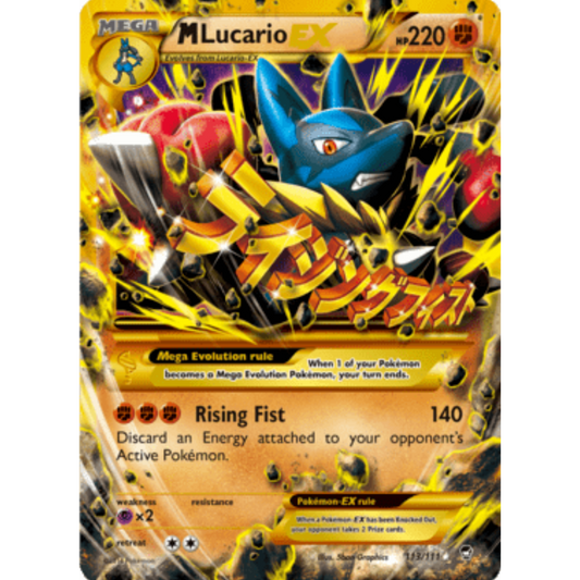 M Lucario EX (Secret) 113/111  - Holofoil XY  Furious Fists - Secret Rare