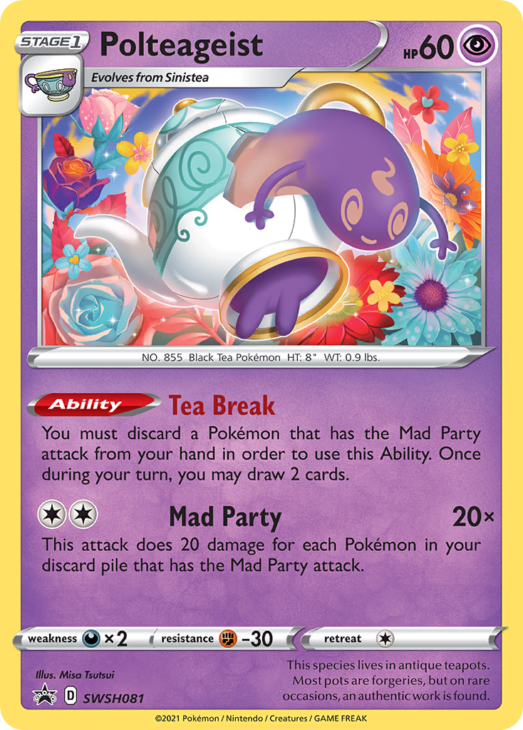 Polteageist SWSH081  - Holofoil SWSH Sword & Shield Promo Cards - Promo