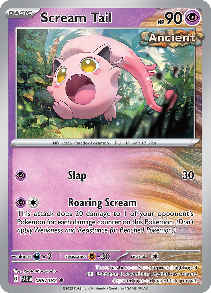 Scream Tail 086  SV04 Paradox Rift - Uncommon