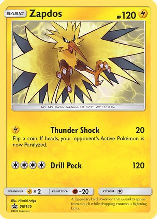 Zapdos - SM145  - Holofoil SM Promos - Promo