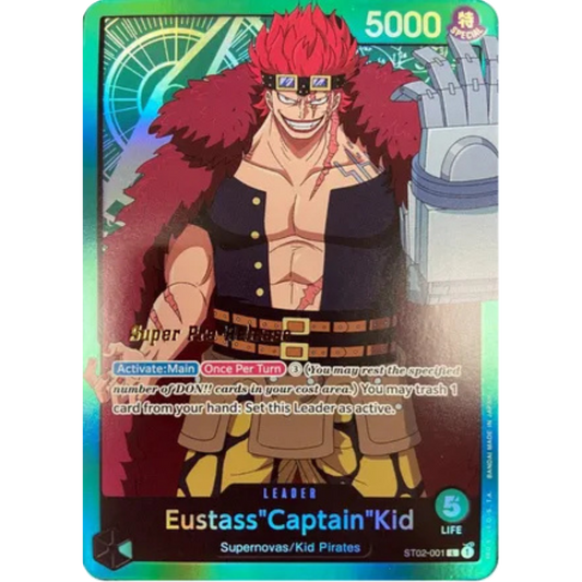 Eustass"Captain"Kid (001) (ST02-001) - Super Pre-Release Starter Deck 2: Worst Generation Foil