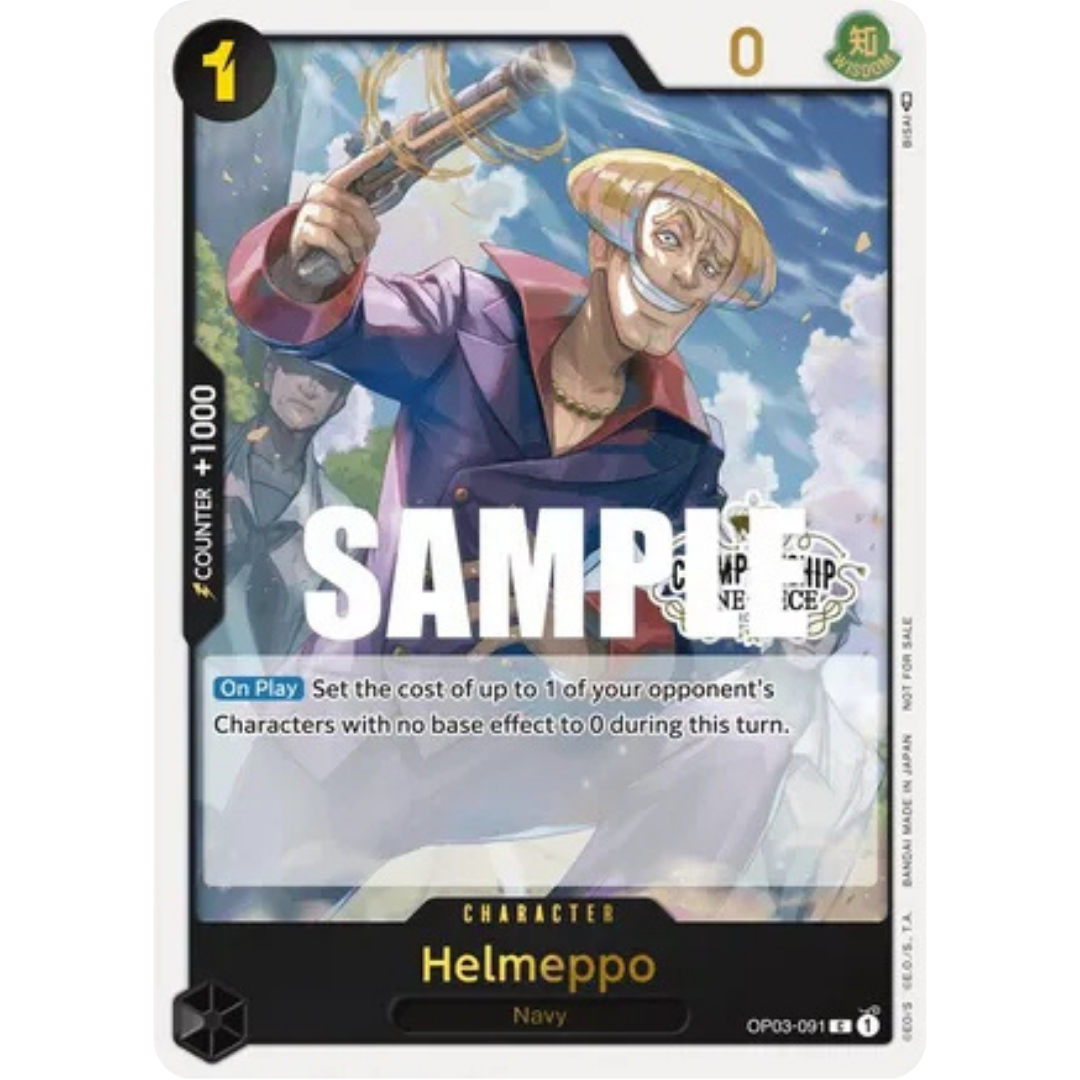 Helmeppo (Store Championship Participation Pack Vol. 2) (OP03-091) - One Piece Promotion Cards Foil