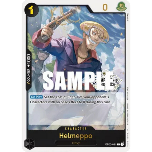 Helmeppo (Store Championship Participation Pack Vol. 2) (OP03-091) - One Piece Promotion Cards Foil