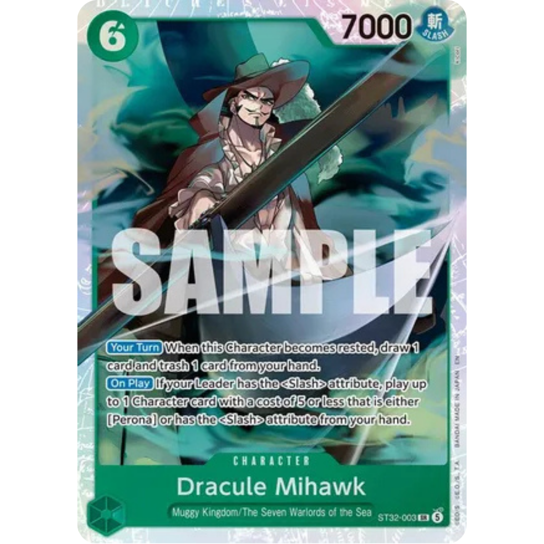 Dracule Mihawk (ST32-003) - Starter Deck 32: GREEN Roronoa Zoro Foil