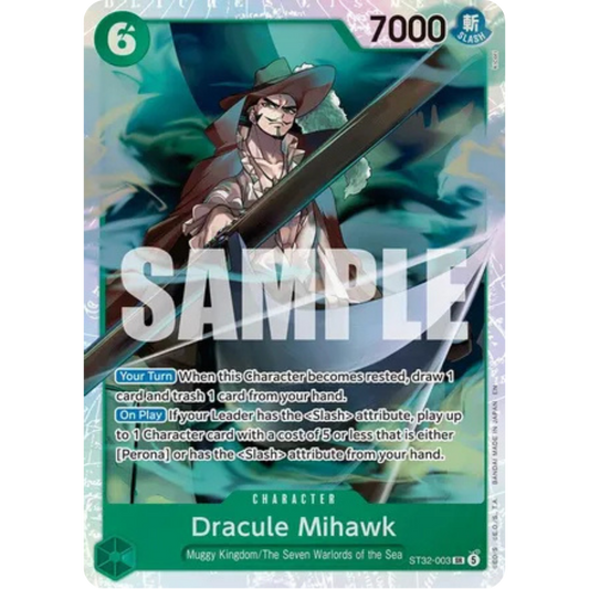Dracule Mihawk (ST32-003) - Starter Deck 32: GREEN Roronoa Zoro Foil