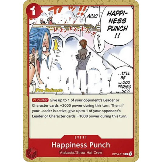 Happiness Punch (OP04-017) - Kingdoms of Intrigue Pre-Release Cards