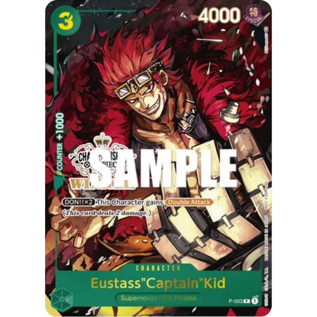 Eustass"Captain"Kid (Store Championship Vol. 2 Winner) (P-003) - One Piece Promotion Cards Foil