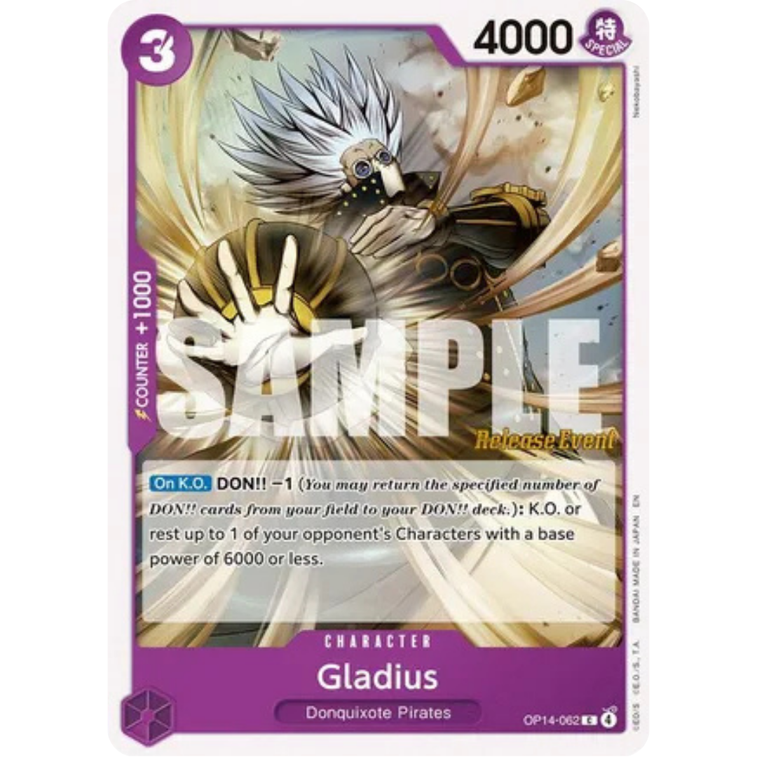 Gladius (OP14-062) - The Azure Sea's Seven Release Event Cards