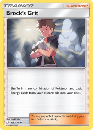 Brock's Grit 135  SM  Team Up - Uncommon