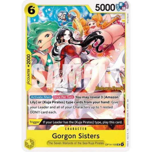 Gorgon Sisters (OP14-105) - The Azure Sea's Seven Release Event Cards